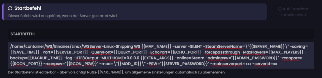 Soulmask Server Cluster erstellen serverid und mainport eintragen